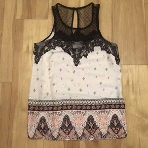 Maurice’s Multi Colored Silky/Lacy Top